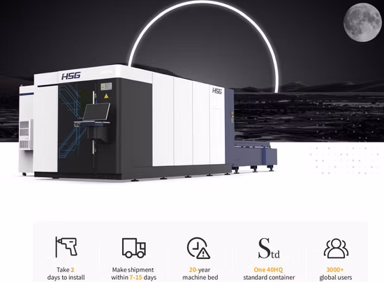 Full Enclosed Metal Sheet Fiber Laser Cutter with Exchange Platform 6kw Full Cover Fiber Laser Cutting Machine for Metal Plate