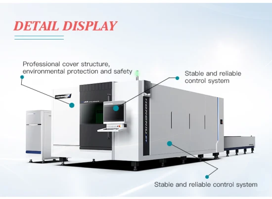 Cortador láser de fibra de corte CNC de metal de cubierta completa cerrado para acero inoxidable